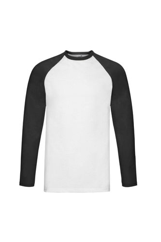 Contrast Long-Sleeved Baseball T-Shirt - - XL - Fruit of the Loom - Modalova