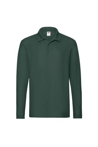 Premium Pique Long-Sleeved Polo Shirt - - S - Fruit of the Loom - Modalova