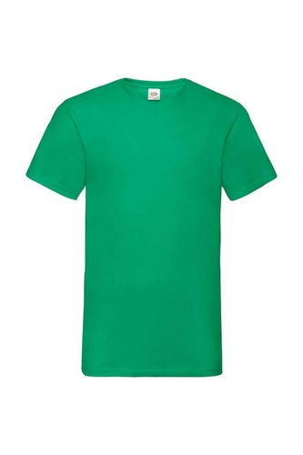 Value V Neck T-Shirt - Green - S - Fruit of the Loom - Modalova