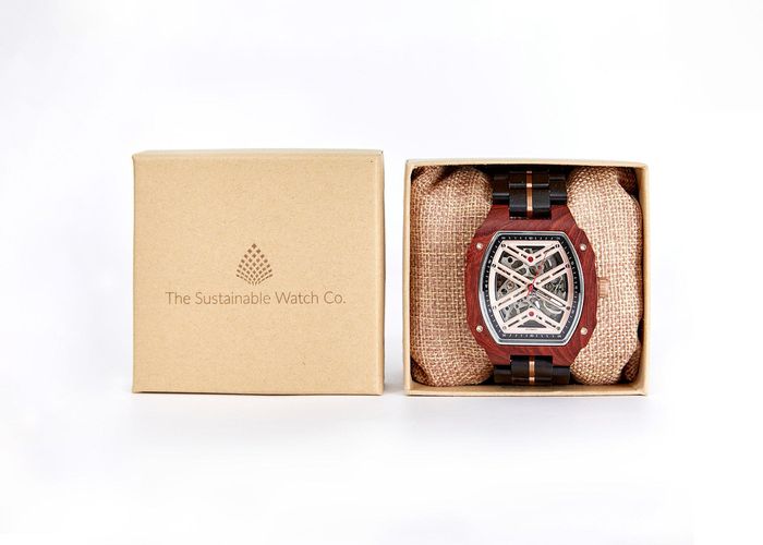 The Mahogany Mechanical Wood Watch - - One Size - The Sustainable Watch Company - Modalova