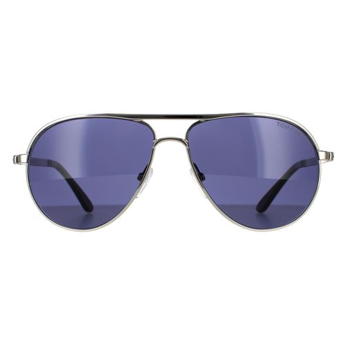 Aviator Silver Blue Sunglasses - - One Size - Tom Ford - Modalova