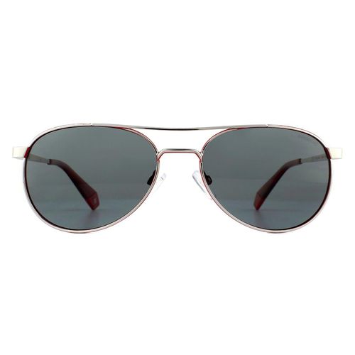 Womens Aviator Silver Red Polarized Sunglasses - One Size - NastyGal UK (+IE) - Modalova