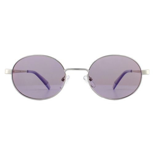 Oval Lilac Silver Lilac Polarized Sunglasses - - One Size - Polaroid - Modalova
