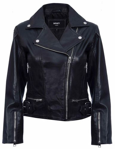 Womens Leather Biker Jacket-Stockholm - - 14 - NastyGal UK (+IE) - Modalova