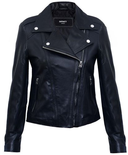Womens Leather Biker Jacket-Tamale - - 14 - NastyGal UK (+IE) - Modalova