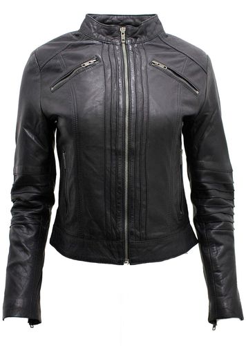 Womens Leather Biker Jacket-Konya - - 24 - NastyGal UK (+IE) - Modalova
