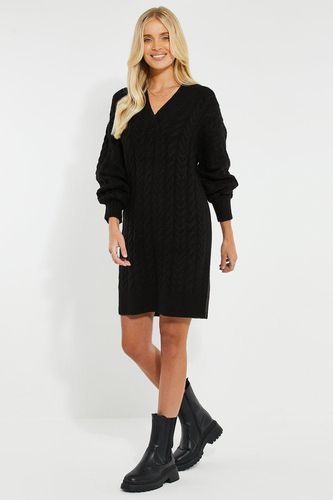 Womens 'Chalk' Cable Knit Jumper Midi Dress - - 8 - NastyGal UK (+IE) - Modalova