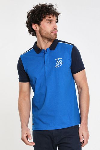 Gilberto' Contrast Detail Cotton Jersey Polo Shirt - - XL - Threadbare - Modalova
