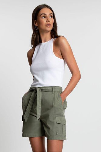 Womens Cotton 'Smile' Belted Cargo Shorts - - 8 - NastyGal UK (+IE) - Modalova