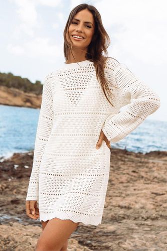 Womens 'Aussie' Crochet Mini Dress - - 14 - Threadbare - Modalova