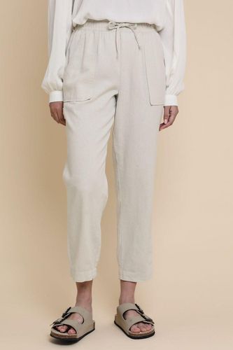 Womens Petite Linen Blend 'Rosewood' Tapered Trousers - - 10 - NastyGal UK (+IE) - Modalova