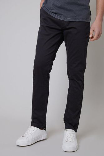 Castello' Cotton Slim Fit Chino Trousers With Stretch - - 36R - Threadbare - Modalova