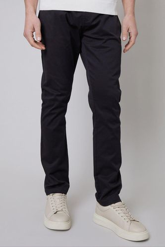 Ego' Cotton Slim Fit 5 Pocket Chino Trousers With Stretch - - 30R - Threadbare - Modalova