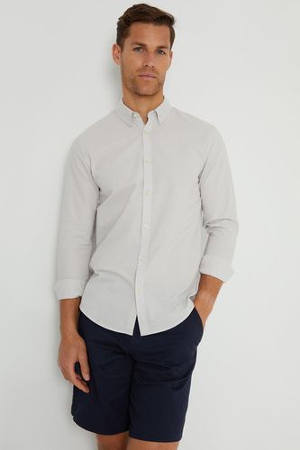 Oxford Cotton 'Beacon' Long Sleeve Shirt - - S - NastyGal UK (+IE) - Modalova