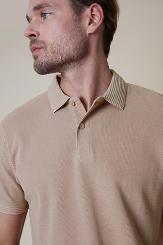 Sedona' Waffle Cotton Jersey Polo Shirt - - XL - Threadbare - Modalova