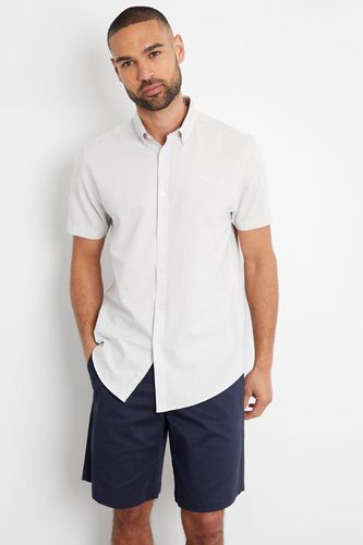 Oxford Cotton 'Inferno' Short Sleeve Shirt - - S - Threadbare - Modalova