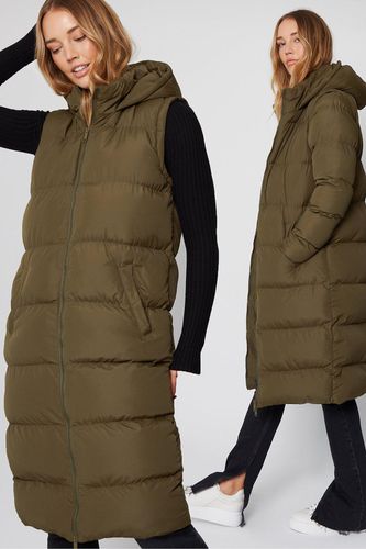 Womens 'Ony' Longline Hooded Puffer Jacket - - 14 - NastyGal UK (+IE) - Modalova