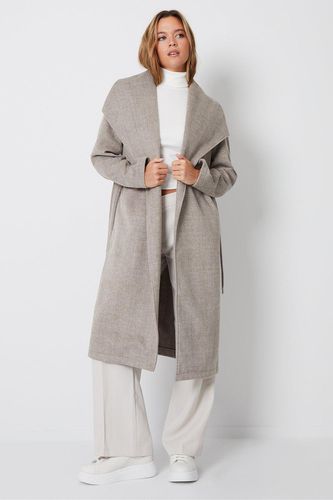 Womens Shawl Collar Maxi Coat - - 12 - NastyGal UK (+IE) - Modalova