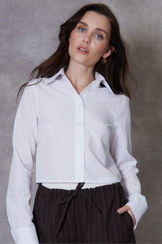 Womens Cotton Rich 'Bospherus' Long Sleeve Cropped Shirt - - 14 - NastyGal UK (+IE) - Modalova