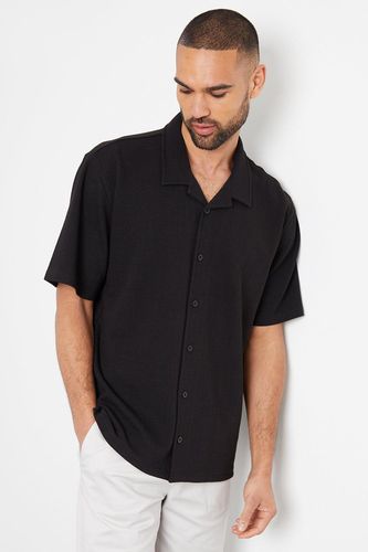 Galahad' Textured Revere Collar Short Sleeve Shirt - - XL - NastyGal UK (+IE) - Modalova