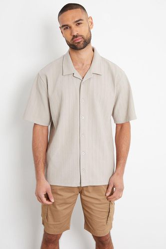 Cameron' Textured Revere Collar Short Sleeve Shirt - - XL - NastyGal UK (+IE) - Modalova