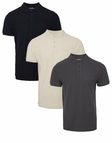 Pack 'Conroy' Cotton Pique Polo Shirts - - S - Threadbare - Modalova