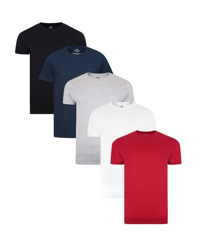 Cotton Rich 5 Pack Assorted T Shirts - - XXL - Threadbare - Modalova
