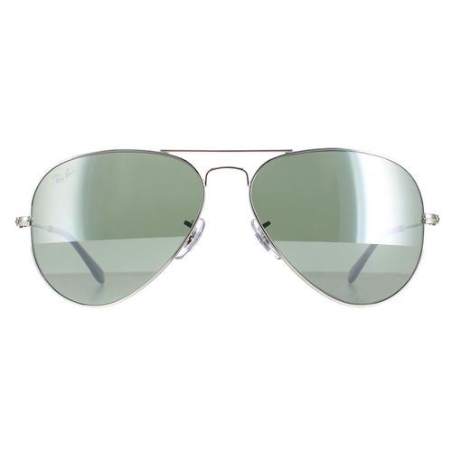 Aviator Silver Mirror Sunglasses - One Size - Ray-Ban - Modalova