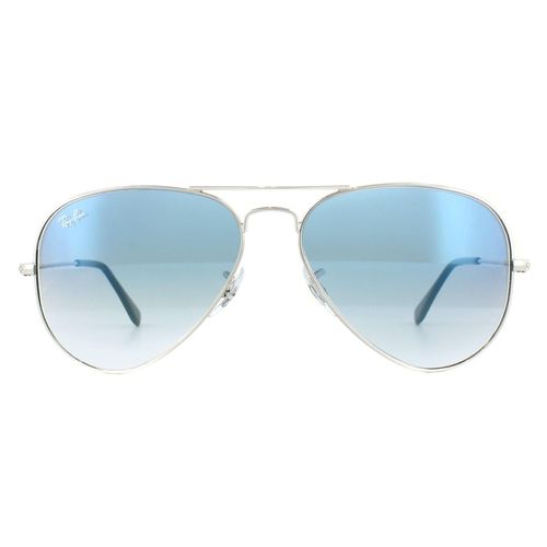 Aviator Silver Gradient Light Blue Aviator 3025 Sunglasses - - One Size - NastyGal UK (+IE) - Modalova