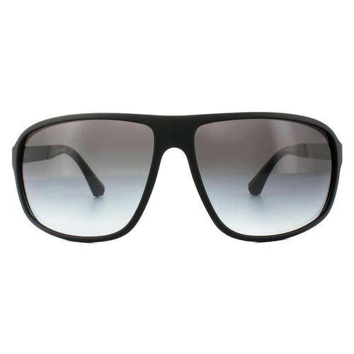 Aviator Rubber Grey Gradient Sunglasses - One Size - Emporio Armani - Modalova