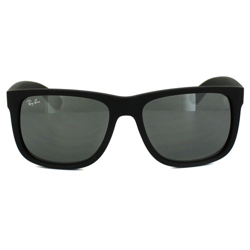 Rectangle Rubber Grey Mirror Sunglasses - One Size - Ray-Ban - Modalova