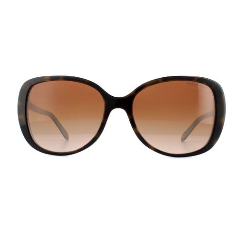 Womens Square Havana Blue Gradient TF 4121B Sunglasses - One Size - Tiffany - Modalova