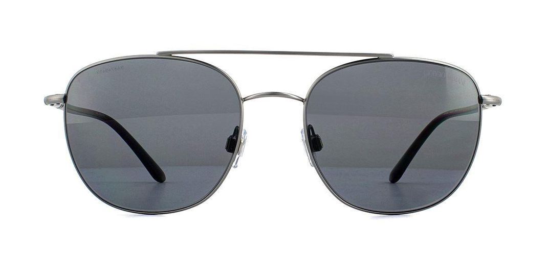 Square Matte Gunmetal Grey Polarized AR6042 - - One Size - Giorgio Armani - Modalova