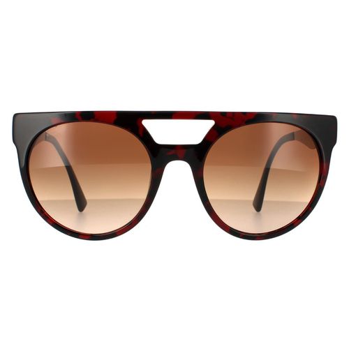 Round Red Havana Blue Gradient Sunglasses - One Size - NastyGal UK (+IE) - Modalova
