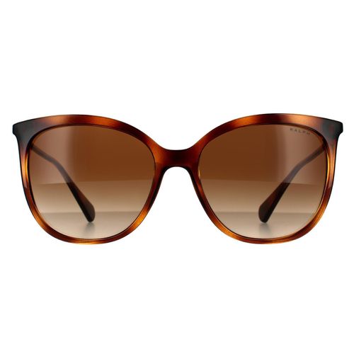 Womens Fashion Shiny Dark Havana Gradient Sunglasses - One Size - Ralph by Ralph Lauren - Modalova