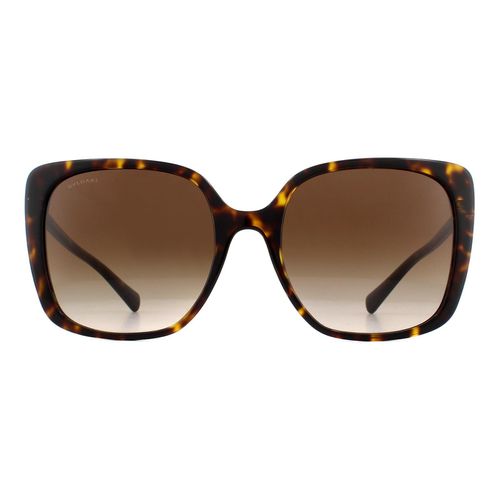 Womens Square Dark Havana Gradient Sunglasses - One Size - Bvlgari - Modalova