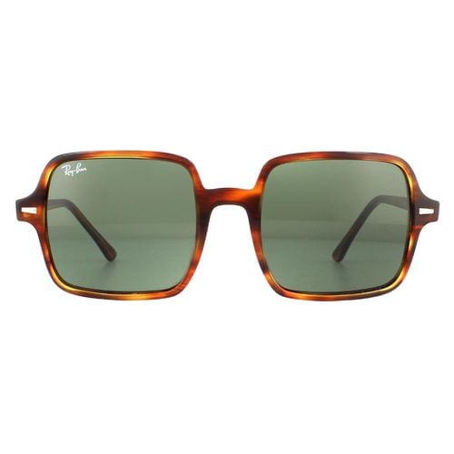 Womens Square Striped Havana Green Classic G-15 Sunglasses - - One Size - NastyGal UK (+IE) - Modalova