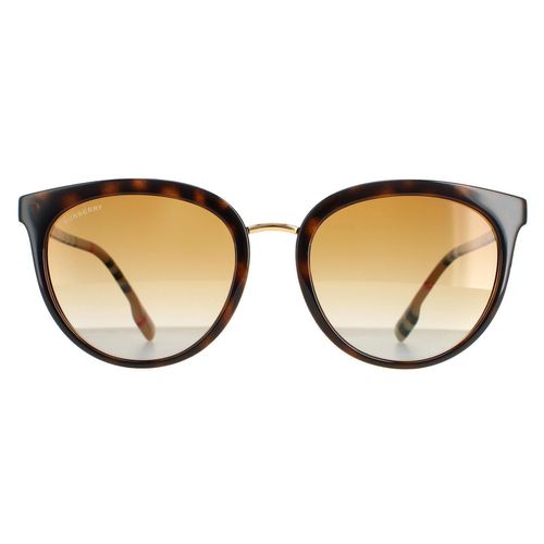 Womens Round Dark Havana Gradient Polarized BE4316 Willow Sunglasses - One Size - NastyGal UK (+IE) - Modalova