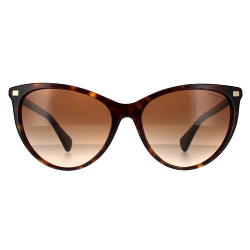 Womens Butterfly Shiny Dark Havana Gradient RA5270 Sunglasses - One Size - Ralph by Ralph Lauren - Modalova