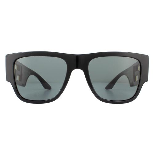 Rectangle Dark Grey Sunglasses - One Size - Versace - Modalova