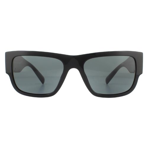 Rectangle Dark Grey Sunglasses - One Size - Versace - Modalova