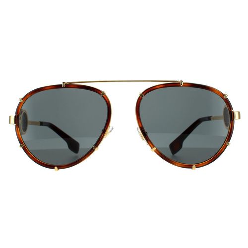 Womens Aviator Havana Dark Grey Sunglasses - - One Size - NastyGal UK (+IE) - Modalova