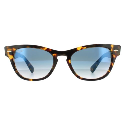 Rectangle Yellow Havana Blue Gradient Sunglasses - - One Size - NastyGal UK (+IE) - Modalova