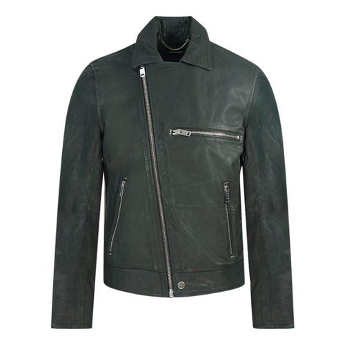 L-Hater 900 Leather Jacket - - L - Diesel - Modalova