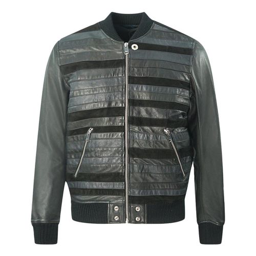 L-Roger Biker Leather Jacket - S - Diesel - Modalova