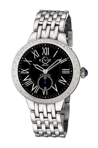 Womens Astor Black Dial Stainless Steel Swiss Quartz Watch - - One Size - GV2 - Modalova