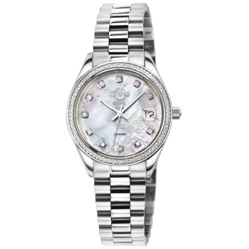 Womens Turin Diamond 12425B Stainless Steel Swiss Quartz Watch - - One Size - GV2 - Modalova