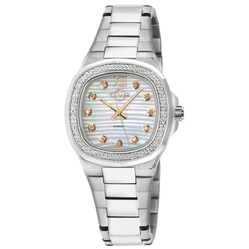 Womens Potente Lady White MOP dial, 316L Stainless Steel Diamond Swiss Quartz Watch - - One Size - GV2 - Modalova
