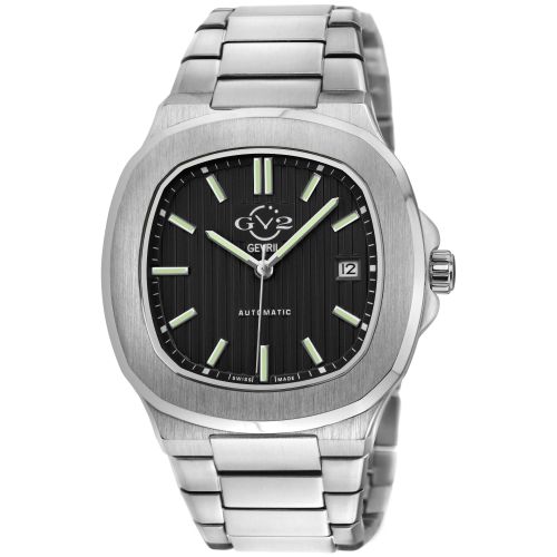 Automatic Potente Black Dial Stainless Steel Bracelet Swiss Automatic Watch - - One Size - GV2 - Modalova
