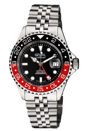 Wall Street GMT 4954B Swiss Automatic Sellita SW330 Watch - - One Size - Gevril - Modalova